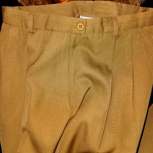Vintage EVAN PICONE Womens Slacks Pants Trousers Brown Caramel Size 6